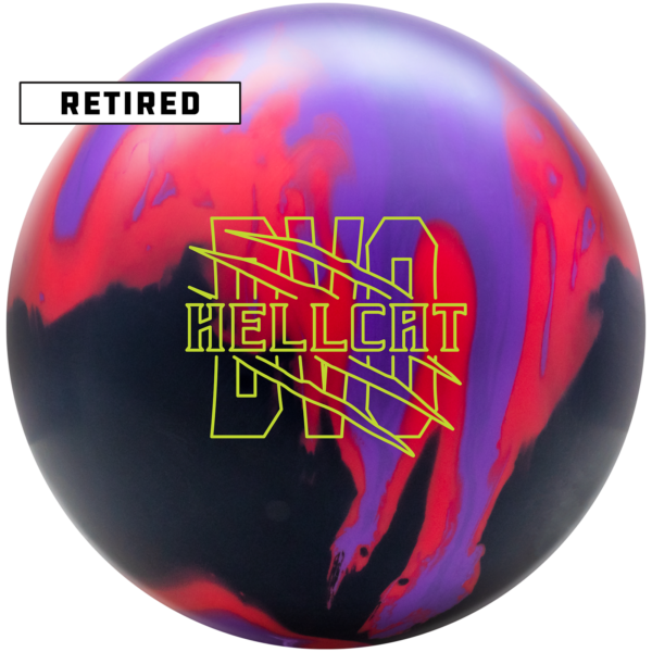 Retired hellcat bowling ball